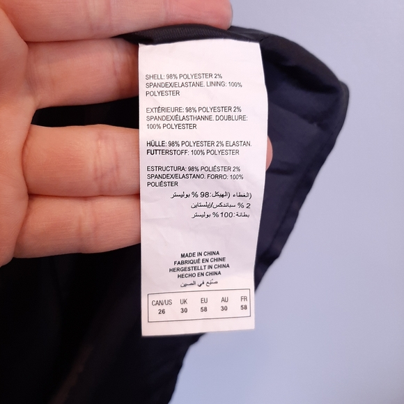 MICHEL STUDIO Chevron Striped Fit & Flare Sleeveless Dress Tie Waist Black White - Picture 16 of 16